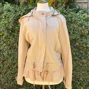 Elevenses cotton ruffle jacket